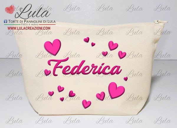 Cuscino Cuore Bimbo Personalizzato con Nome Stelline