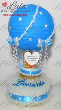 Carica l&#39;immagine nel visualizzatore di Gallery, Torte di pannolini di Lula Creazioni - Mongolfiera personalizzabile fucsia celeste azzurra maschio femmina rosa idea regalo gravidanza nascita battesimo baby shower neonato bella utile originale shop online spedizioni italia ancona simba re leone
