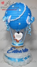 Carica l&#39;immagine nel visualizzatore di Gallery, Torte di pannolini di Lula Creazioni - Mongolfiera personalizzabile fucsia celeste azzurra maschio femmina rosa idea regalo gravidanza nascita battesimo baby shower neonato bella utile originale shop online spedizioni italia ancona topolino
