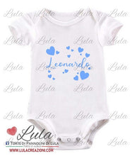 Carica l&#39;immagine nel visualizzatore di Gallery, Torte di pannolini di lula creazioni - body personalizzato nome Minnie femmina rosa idea regalo nascita battesimo baby shower shop online spedizioni italia ancona cuori love
