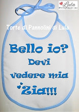 Carica l&#39;immagine nel visualizzatore di Gallery, Torta di pannolini CULLA + Bavaglino personalizzato - Torte di Pannolini di Lula bello io devi vedere mia zia
