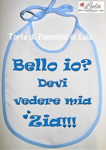 Torta di pannolini CULLA + Bavaglino personalizzato - Torte di Pannolini di Lula bello io devi vedere mia zia