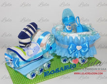 Carica l&#39;immagine nel visualizzatore di Gallery, Torta di pannolini TRENINO con 1 vagone. Pampers Baby Dry confezionati per la massima igiene. Idea regalo personalizzabile con nome, bella, utile e originale per nascita, battesimo, baby shower, party premaman. Shop online, spedizioni in tutta Italia. Lula Creazioni Ancona topolino minnie
