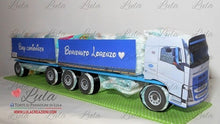 Carica l&#39;immagine nel visualizzatore di Gallery, Torte di pannolini di Lula Creazioni - baby camionista - Pampers - cisterna autobotte camion autotreno idea regalo nascita battesimo baby shower pampers utile originale particolare maschio azzurro unico personalizzato shop online spedizioni italia ancona milano torino
