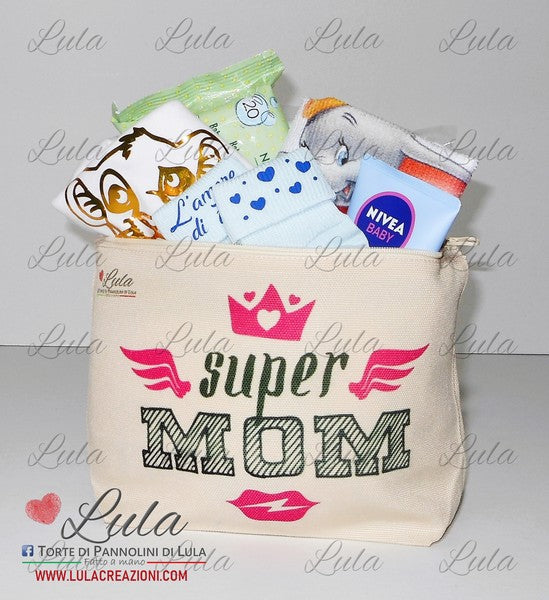 torta di pannolini pampers pochette bustina borsetta organizer personalizzata lula creazioni idea regalo nascita battesimo baby shower utile originale particolare maschio femmina bimbo bimba bambino bambina economica shop online spedizioni italia ancona roma milano torino