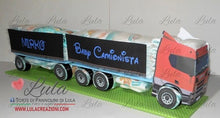 Carica l&#39;immagine nel visualizzatore di Gallery, Torte di pannolini di Lula Creazioni - baby camionista - Pampers - cisterna autobotte camion autotreno idea regalo nascita battesimo baby shower pampers utile originale particolare maschio azzurro unico personalizzato shop online spedizioni italia ancona milano torino
