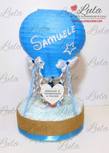 Carica l&#39;immagine nel visualizzatore di Gallery, torta di pannolini mongolfiera bavaglino calzini minnie topolino idea regalo nascita battesimo baby shower particolare utile pampers baby dry bella shop online spedizioni italia ancona milano torino maschio femmina rosa azzurro prodotti igiene
