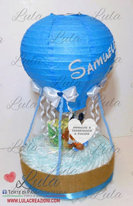 torta di pannolini mongolfiera bavaglino calzini minnie topolino idea regalo nascita battesimo baby shower particolare utile pampers baby dry bella shop online spedizioni italia ancona milano torino maschio femmina rosa azzurro prodotti igiene