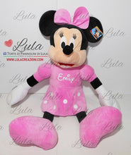 Carica l&#39;immagine nel visualizzatore di Gallery, Peluche grande Minnie grande 70 80 85 personalizzato nome Lula Creazioni idea regalo nascita battesimo compleanno bambina femmina rosa
