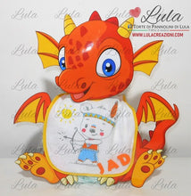 Carica l&#39;immagine nel visualizzatore di Gallery, Torte di Pannolini di Lula Creazioni - Drago dinosauro idea regalo nascita battesimo baby shower originale maschio femmina idea regalo nascita gravidanza battesimo baby shower neonato bella utile originale pampers shop online spedizioni italia ancona
