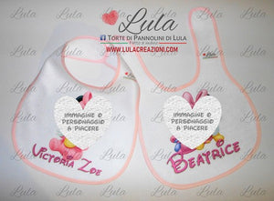 Torte di Pannolini Lula Creazioni Composizione particolare bella idea regalo nascita battesimo femmina rosa elegante trousse smalto bavaglino personalizzato gravidanza neonato bella shop online spedizioni italia ancona