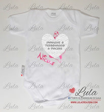 Carica l&#39;immagine nel visualizzatore di Gallery, Torte di pannolini di lula creazioni - body personalizzato nome Minnie femmina rosa unicorno idea regalo nascita battesimo baby shower shop online spedizioni italia ancona
