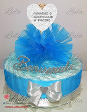 Carica l&#39;immagine nel visualizzatore di Gallery, Torta di pannolini Pampers Lula Creazioni bimba femmina bambina rosa ballerina elegante economica utile idea regalo nascita battesimo baby shower shop online italia milano ancona bologna principessa  elsa frozen
