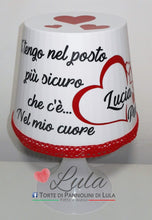 Carica l&#39;immagine nel visualizzatore di Gallery, Lula Creazioni lampada da tavolo personalizzata nome dedica cuore innamorati idea regalo natale san valentino ragazza lei love fidanzata donna
