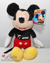 Carica l&#39;immagine nel visualizzatore di Gallery, Peluche Topolino personalizzato nome dedica amore  idea regalo san valentino  ragazza lei ti amo love Lula Creazioni shop oline spedizioni italia ancona
