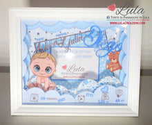 Carica l&#39;immagine nel visualizzatore di Gallery, cornice quadro quadretto nascita 3d personalizzato nome foto portafoto rosa femmina maschio shadow box idea regalo gravidanza neo mamma baby shower nascita neonato battesimo utile originale bello shop online spedizioni Italia Lula Creazioni
