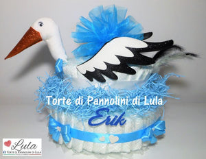 Torta di pannolini CICOGNA - Torte di Pannolini di Lula