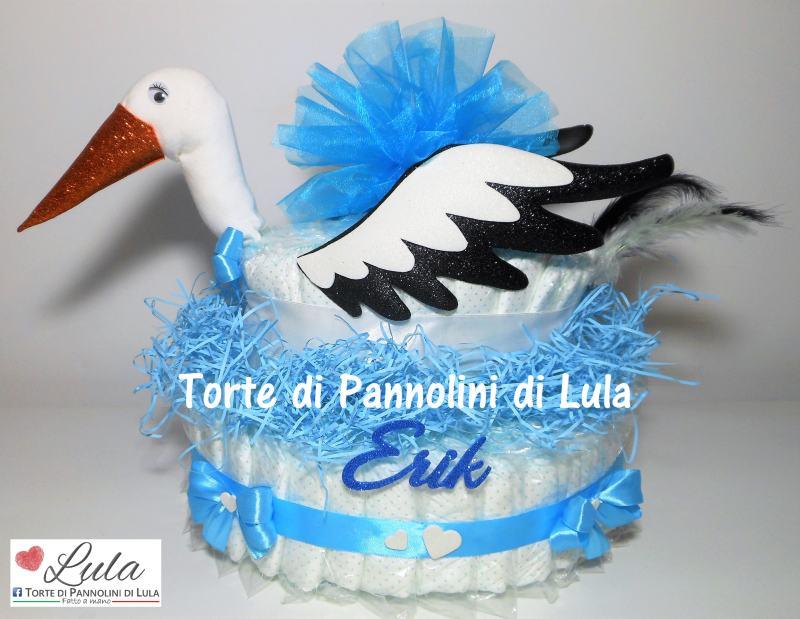 Torta di pannolini CICOGNA - Torte di Pannolini di Lula