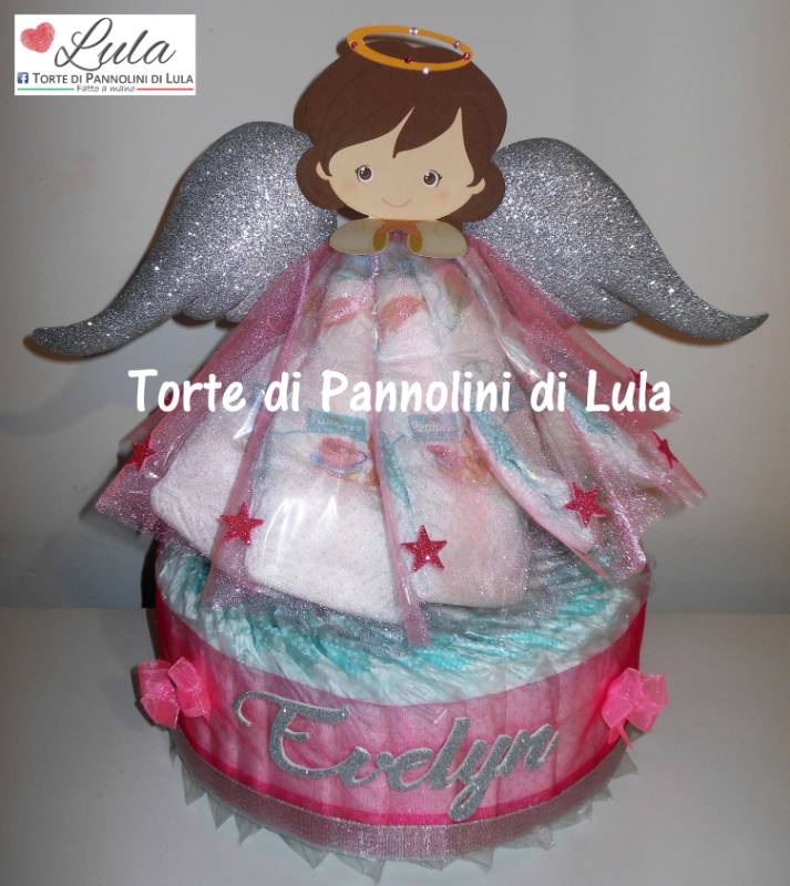 Torta di pannolini ANGIOLETTO - Torte di Pannolini di Lula