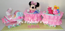 Carica l&#39;immagine nel visualizzatore di Gallery, Torta di pannolini Pampers Treno Lula Creazioni peluche trenino rosa femmina Minnie idea regalo nascita battesimo baby shower originale utile idea regalo gravidanza nascita battesimo baby shower neonato bella utile originale shop online spedizioni italia ancona
