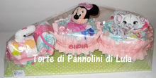 Carica l&#39;immagine nel visualizzatore di Gallery, Torta di pannolini Pampers Treno Lula Creazioni peluche trenino rosa femmina Minnie idea regalo nascita battesimo baby shower originale utile idea regalo gravidanza nascita battesimo baby shower neonato bella utile originale shop online spedizioni italia ancona
