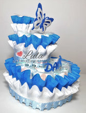 Carica l&#39;immagine nel visualizzatore di Gallery, Torte di Pannolini di Lula Creazioni - igiene Sicurezza Qualità - Pampers personalizzabile fucsia celeste azzurra maschio femmina idea regalo gravidanza nascita battesimo baby shower neonato bella utile originale shop online spedizioni italia ancona personalizzabile
