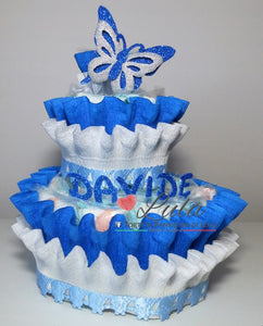 Torte di Pannolini di Lula Creazioni - igiene Sicurezza Qualità - Pampers personalizzabile fucsia celeste azzurra maschio femmina idea regalo gravidanza nascita battesimo baby shower neonato bella utile originale shop online spedizioni italia ancona personalizzabile