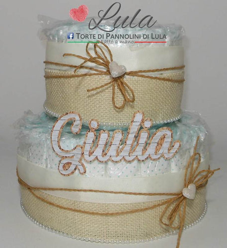 Torte di Pannolini di Lula Creazioni - igiene Sicurezza Qualità - Pampersmaschio femmina idea regalo gravidanza nascita battesimo baby shower neonato bella utile originale shop online spedizioni italia ancona personalizzabile