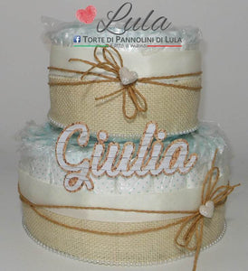 Torte di Pannolini di Lula Creazioni - igiene Sicurezza Qualità - Pampersmaschio femmina idea regalo gravidanza nascita battesimo baby shower neonato bella utile originale shop online spedizioni italia ancona personalizzabile