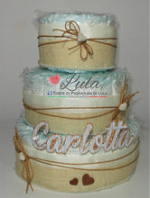 Carica l&#39;immagine nel visualizzatore di Gallery, Torte di Pannolini di Lula Creazioni - igiene Sicurezza Qualità - Pampersmaschio femmina idea regalo gravidanza nascita battesimo baby shower neonato bella utile originale shop online spedizioni italia ancona personalizzabile
