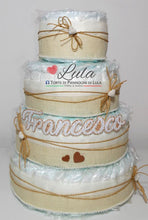 Carica l&#39;immagine nel visualizzatore di Gallery, Torte di Pannolini di Lula Creazioni - igiene Sicurezza Qualità - Pampersmaschio femmina idea regalo gravidanza nascita battesimo baby shower neonato bella utile originale shop online spedizioni italia ancona personalizzabile
