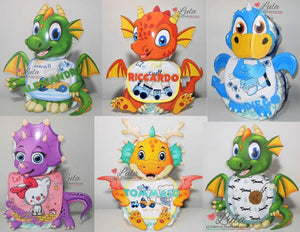 Torte di Pannolini di Lula Creazioni -  Drago dinosauro idea regalo nascita battesimo baby shower originale maschio femmina idea regalo nascita gravidanza battesimo baby shower neonato bella utile originale pampers shop online spedizioni italia ancona