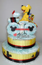 Carica l&#39;immagine nel visualizzatore di Gallery, Torte di Pannolini di Lula Creazioni - MOTO grande + Peluche Pluto - maschio femmina Torte di pannolini di Lula Creazioni Moto peluche Minnie Topolino Pampers personalizzabile fucsia celeste azzurra maschio femmina rosa idea regalo gravidanza nascita battesimo baby shower neonato bella utile originale shop online spedizioni italia ancona
