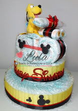 Carica l&#39;immagine nel visualizzatore di Gallery, Torte di Pannolini di Lula Creazioni - MOTO grande + Peluche Pluto - maschio femmina Torte di pannolini di Lula Creazioni Moto peluche Minnie Topolino Pampers personalizzabile fucsia celeste azzurra maschio femmina rosa idea regalo gravidanza nascita battesimo baby shower neonato bella utile originale shop online spedizioni italia ancona
