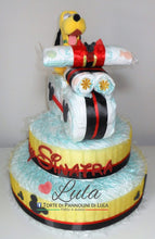 Carica l&#39;immagine nel visualizzatore di Gallery, Torte di Pannolini di Lula Creazioni - MOTO grande + Peluche Pluto - maschio femmina Torte di pannolini di Lula Creazioni Moto peluche Minnie Topolino Pampers personalizzabile fucsia celeste azzurra maschio femmina rosa idea regalo gravidanza nascita battesimo baby shower neonato bella utile originale shop online spedizioni italia ancona
