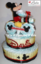 Carica l&#39;immagine nel visualizzatore di Gallery, Torte di Pannolini di Lula Creazioni - MOTO grande + Peluche Topolino - maschio Torte di pannolini di Lula Creazioni Moto peluche Minnie Topolino Pampers personalizzabile fucsia celeste azzurra maschio femmina rosa idea regalo gravidanza nascita battesimo baby shower neonato bella utile originale shop online spedizioni italia ancona
