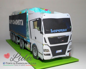 Torte di pannolini di Lula Creazioni - baby camionista - Pampers - cisterna  autobotte camion  tir autotreno