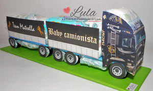 Torte di pannolini di Lula Creazioni - baby camionista - Pampers - cisterna  autobotte camion autotreno