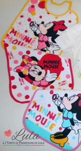 Carica l&#39;immagine nel visualizzatore di Gallery, Torte di pannolini di Lula creazioni - Bavaglini Disney Minnie Topolino
