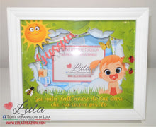 Carica l&#39;immagine nel visualizzatore di Gallery, cornice quadro quadretto nascita 3d personalizzato nome dedica foto portafoto rosa femmina bimba maschio azzurro bimbo shadow box idea regalo gravidanza baby shower nascita neonato battesimo originale shop online  Italia Lula Creazioni
