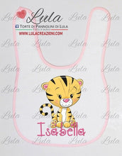 Carica l&#39;immagine nel visualizzatore di Gallery, Torte di Pannolini di Lula Creazioni - Bavaglino personalizzato nome dedica Lula Creazioni strapazzami di coccole chase pow patrol maschio idea regalo nascita battesimo baby shower primo compleanno natale tigre femmina dolce rosa
